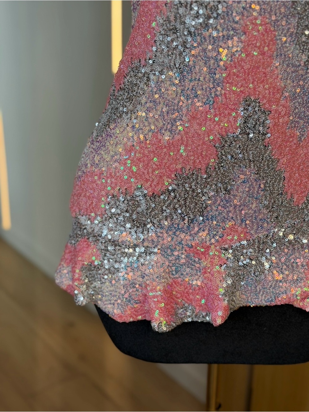 Selfie Leslie Pink Sequin Mermaid Party Mini Dress | Y2K Glam Muse - Picture 2 of 5